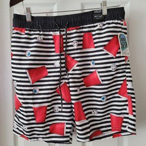 NWT Valor Red Solo Cup Shorts, Size Medium